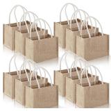 12 Pcs Burlap Tote Bags, Jute DIY Blank Bags