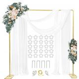 Gold Square Backdrop Stand 6.6ft Arch Frame
