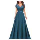 Miusol Women s V-Neck Cap Sleeve Sequin Dress