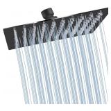 Black Shower Head 6' Square Rain