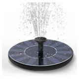 Solar Fountain Water Pump for Bird Bath, 1.5W