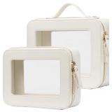 Popvibe Clear Makeup Bag, Travel Cosmetic Case