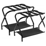 Heybly Luggage Rack, 2-Pack Stand, Black