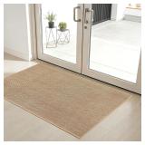 Smilool Front Door Mat, 32x48, Beige