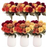 Artificial Flowers - 12 Bundles Mums