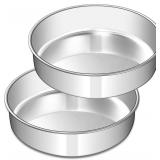 EWFEN 8-Inch Cake Pan Set, 2 Pans