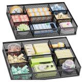 Marbrasse 2 Pack Mesh Drawer Organizer