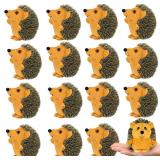 Honoson 16 Pcs Mini Hedgehog Plush 4' Brown