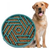 Whippy Slow Feeder Bowl, Maze Puzzle, Green