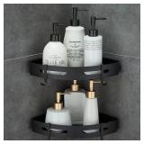 Adhesive Corner Shelf 2-Tier Shower Caddy