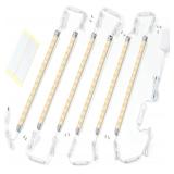 LED Light Strips Kit: 6x12 Bars, 3000K