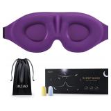 MZOO Sleep Eye Mask for Side Sleepers, Purple