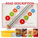 MIKULA Rolling Pin Set with Rings & Mat