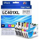 st@r ink LC401XL Ink: Brother 5-Pack