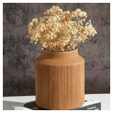 Farmhouse Terracotta Vase, 7in, Ochre