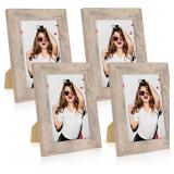 iRahmen 5x7 Picture Frame Set, Smoke Gray (4)