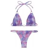 SzL Women Bikini Set Two Piece Swimsuit Halter Top