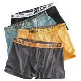 Large - Men's Mesh Ice Silk Underwear Trunks