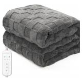 Electric Heated Blanket Throw 50'x60'