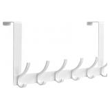 Peasulin Over-The-Door Hooks, 1 Pack, White
