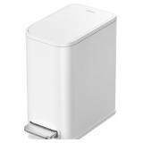 Cesun 5L Bathroom Trash Can, Lid, White
