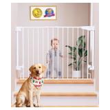 Cumbor 29.2 43' Baby Gate for Stairs, White