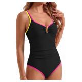 (M) Womens Slimming Tummy Control Swimsuit
