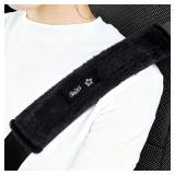 Spring Season Car Seat Belt Cover 2P Black
