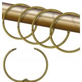 Shower Curtain Hooks, 24 Pcs Bronze Rings