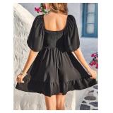 2XL Floerns Womens Summer Short Dress Flounce