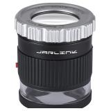 JARLINK 30X Jewelers Loupe with 3 LED Black