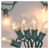 C7 Christmas Lights 25ft Vintage Incandescent