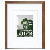 Egofine 11x14 Solid Wood Frame, Plexiglass