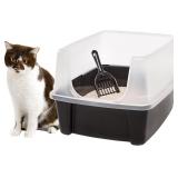 IRIS USA Large Cat Litter Box with Scoop