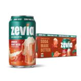 6pk Zevia Ginger Root Beer Zero Sugar Soda 12 oz