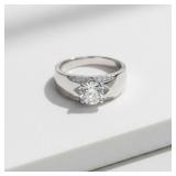 $198 14k White Gold Moissanite Ring 1ctw Sz11