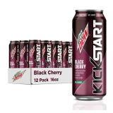 9 Pack - Mountain Dew Kickstart Black Cherry 92mg