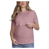 Medium Maternity Women's Nursing Tee Shirt