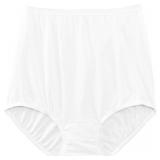 Size 8/XL Vanity Fair Tailored Panties, White, 1-p