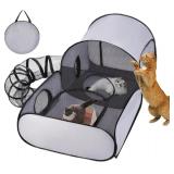 Cat Playpen: Foldable Tent Enclosure Cage