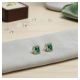 Kensington Emerald Crystal Earrings