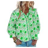 XL Cicy Bell Womens Floral Button Down Shirt