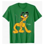 LARGE kids Disney Pluto Dog Retro Pose T-Shirt