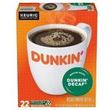 Dunkin Decaf Medium Roast K-Cup Pods 22 ct