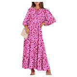 (M) Womens Boho Maxi Dress 2026 Floral