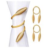 2-Pack Curtain Tiebacks Gold