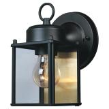 Preston Outdoor 8' Wall Lantern, Black
