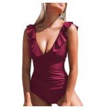 CUPSHE Women's Ruffled One Piece Swimsuit