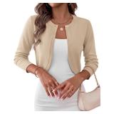 SzM Zeagoo Cropped Cardigan for Women Shrug