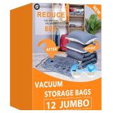 GONGSHI Vacuum Storage Bags, Jumbo 12